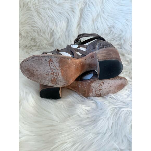 FREEBIRD BY STEVEN Penny Leather Heeled Sandals 9 - Picture 8 of 10
